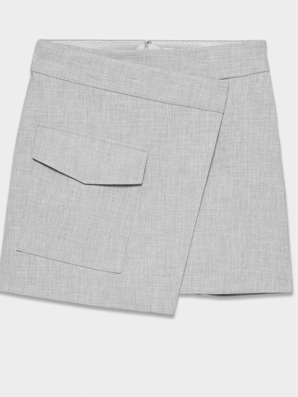 Aritzia Babaton Happy Hour Skirt Heather Chrome NWT